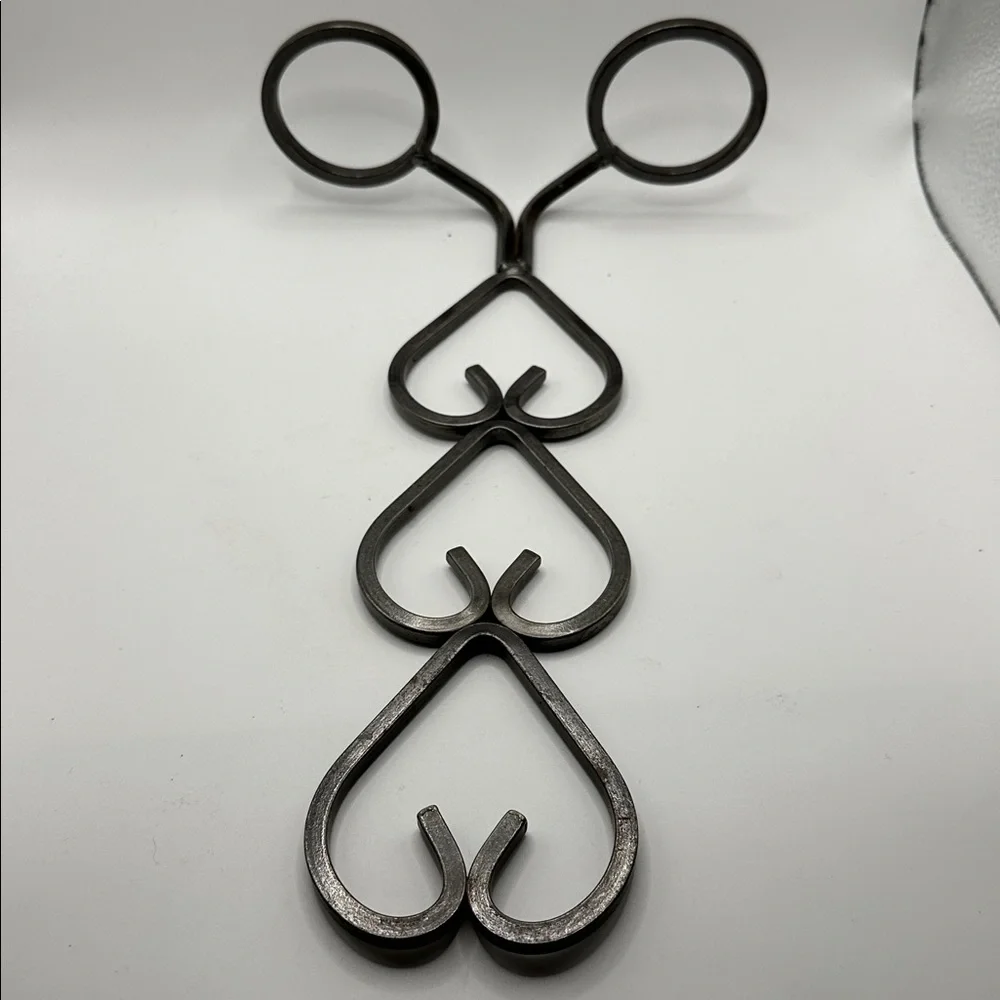 Black Heart Shaped Metal Candle Holder